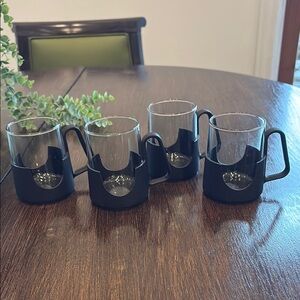 MCM Set of 4 Glad-Snap Mugs by Corning 8‎ oz